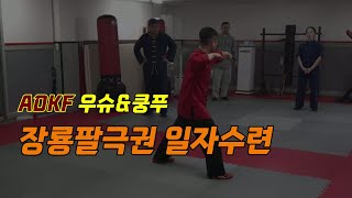 장룡팔극권, 일자 공간 수련 - ADKF 우슈\u0026쿵푸