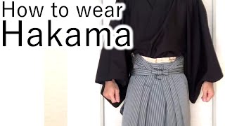 How to wear Hakama