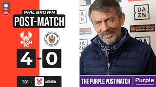 🟪 4 Jan | PURPLE POST-MATCH | Phil Brown Slough win