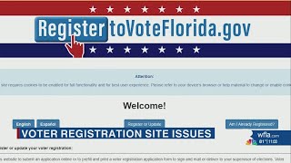 Floridians report issues with voter registration site hours before deadline to register