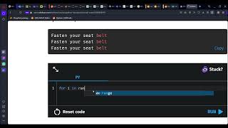 31 Fasten your Seat Belt | Introduction to Python | Sololearn