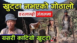 अग्ला पाहाड र घना जंगलमा एउटै खुट्टाले बाख्रा चराउने गोठालो ! यसरी काटियो खुट्टा │Nepal Chitra