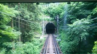 前面展望　箱根登山鉄道上り　大平台～出山信号場　2017年6月5日