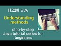 Java tutorial for beginners - Understanding methods