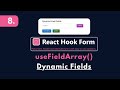 Dynamic Form Fields in React with useFieldArray | React Hook Form Tutorial