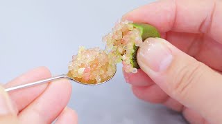 【ASMR】森のキャビア Citrus caviar Finger lime Eating Sounds No Talking【咀嚼音】