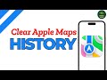 How to delete Apple Maps data in iPhone ?