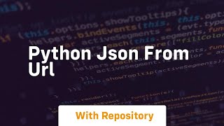python json from url