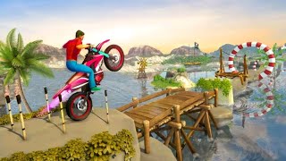 Stunt Bike Game Level 25 Video Android/ios Best Graphics ||Amazing bike games||
