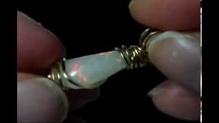 Beautiful 3.50 Carat Natural Opal 14K GF Pendant