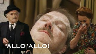 Fooling The Funeral Director By Playing Dead | Allo' Allo'! | BBC Comedy Greats