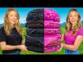 Eating Black Vs Pink Food Challenge!