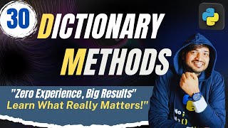 Python Dictionary Methods for Beginners | With Examples | Coders India | By Rohit Tyagi