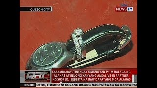 QRT: Kasambahay, tinangay umano ang P1M halaga ng alahas at relo ng kanyang amo sa QC