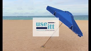 UseItt Best Beach Umbrella For Wind, It Won't Blow Away