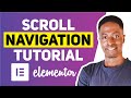 How to Create a Section Scroll Navigation in Elementor for Free