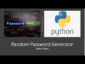 Random Password Generator Using Python(Part1)