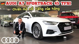 REVIEW AUDI A7 SPORTBACK 45 TFSI - Trắng Arkona/ nội thất Nâu || 2.990 Tr - 0902105599