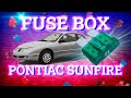 Pontiac Sunfire (1995-2005) fuse box diagrams