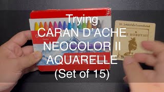 @TheHobbyist_Finds | Trying Caran D’Ache Neocolor II Aquarelle (Wax Pastels)