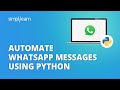 Automate Whatsapp Messages Using Python | Basic Python Projects | #Shorts | Simplilearn