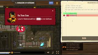 CodeCombat Python – Dungeons of KithGard Walkthrough (CodeCombat CS1 Chapter 1)