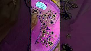 Net Fabric Aari Work Bridal Blouse | Net Aari work designs | bridal Blouse #fashion #aariblouse