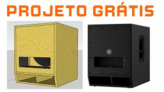 Projeto 3d Grátis de Subwoofer de 18 Polegadas em PDF, faça sua própria caixa de som de grave