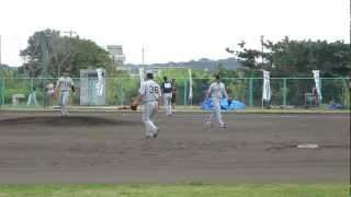 ２塁牽制練習をする松本投手他。オリックスバファローズ春季キャンプ2013