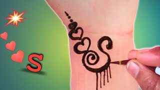 Diy S Letter Tattoo Alphabet S Mehndi Design Diy S Letter Tattoo Alphabet S Mehndi Design