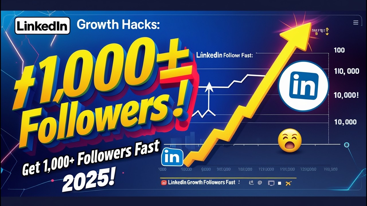 Linkedin Growth Hacks How To Get 1 000 Followers Fast In 2025 Youtube