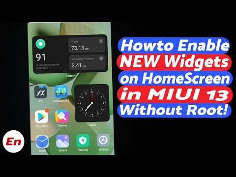 Cómo habilitar los NUEVOS widgets MIUI 13 en la pantalla de inicio sin Root