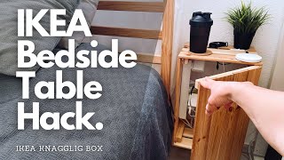 DIY Floating Bedside Table | IKEA HACK BEDSIDE TABLE | KNAGGLIG Box Into a Cool BedSide Table