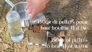 Outdoor Pellet Stove   Rechaud a Pellets Clever Fire Lighter