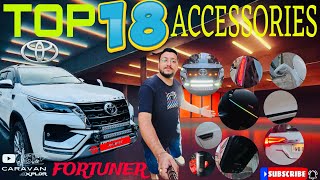 Top 18 Accessories of Toyota Fortuner 2023 🚙 | Best Car Accessories Shop in Kolkata 🎛️ | A-Z Details