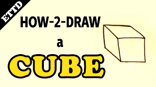 How to Draw a Cube - Easy Things to Draw