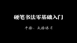 【硬笔书法零基础入门】2.2平捺反捺练习