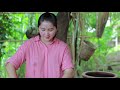 cooking bamboo shoot yummy soup river snail cooking with sros