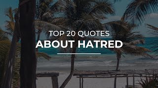 Top 20 Quotes about Hatred | Daily Quotes | Quotes for Whatsapp | Most Famous Quotes