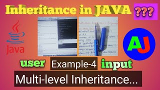 Multilevel inheritance in java | input from user program