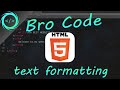 HTML text formatting 💭 #3