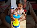 baby Aru perfection in stacking ring toys😲🥰😘👌| #shorts