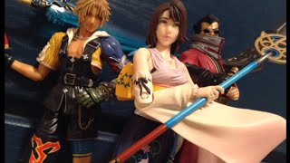 Play Arts Final Fantasy X (10) Figure Reviews Yuna Tidus \u0026 Auron