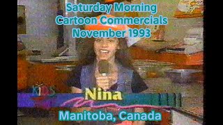 Saturday Morning Cartoons CKND Kids \u0026 MTN Kids Club November 27, 1993 📺🇨🇦 Canadian 90's Ads