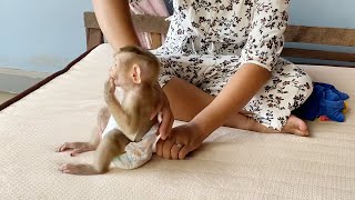 Such an Obedient Boy! Baby Dam Sits Cutely While Letting Mom Change His Diaper