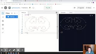 Python: Print ascii art