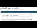 sqlite3 Programming Error: Cannot operate on a closed database | Python | Sqlite3 | Aryadrj | IT