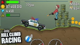 Hill Climb Racing - POLICE CAR 15497m NUCLEAR PLANT Gameplay