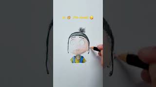 Drawing Agnes from Despicable Me😊      #shorts #art #drawing