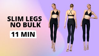 Slim Legs No Bulk Workout 11 Minutes / Nina Dapper Model & Lifestyle Coach